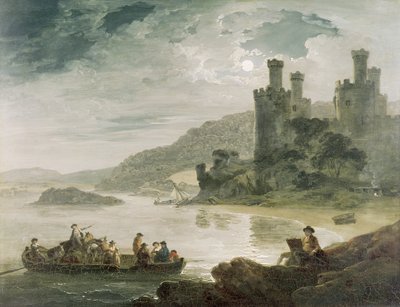 Conway Castle, 1794 door Julius Caesar Ibbetson